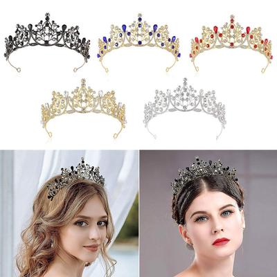 Headdress Birthday Party Crystal Crowns Bridal Headpiece Crystal Tiaras Princess Headbands