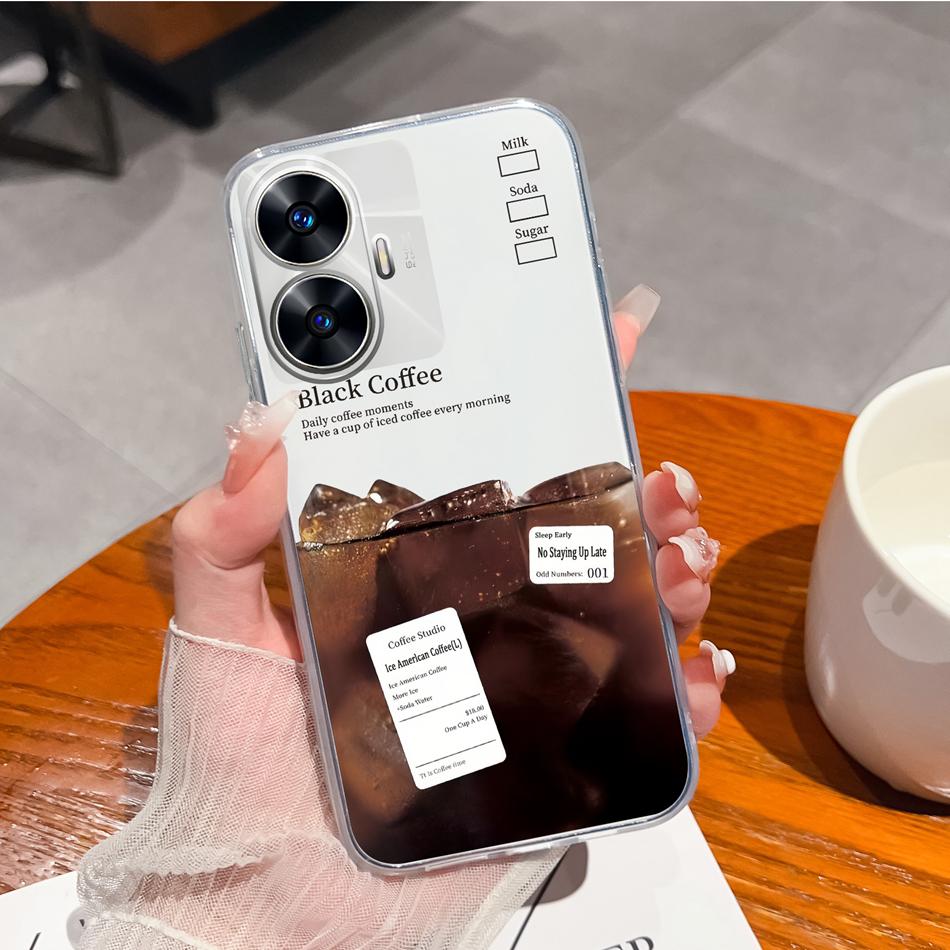 For OPPO Realme C55 C53 Phone Case Creative Soft TPU Silicone Clear Anti Drop Back Cover For Realme C 55 53 RealmeC55 Funda Capa