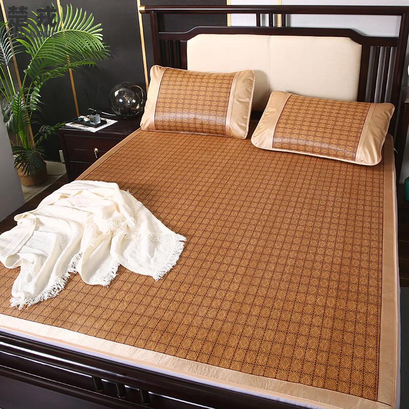 Churong Summer Foldable Rattan Mat - Roman Grid