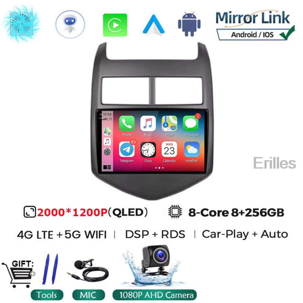 5G 2din Android 14 Car Radio Multimedia Player For Chevrolet Aveo 2 Sonic T300 Autoradio CarPlay Navigation GPS