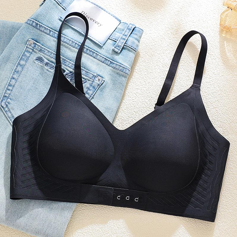 

Underwear women s small breasts gather, seamless bra, front buckle lift, secondary breasts correction, anti-sagging bra, breathable and comfortable XXL