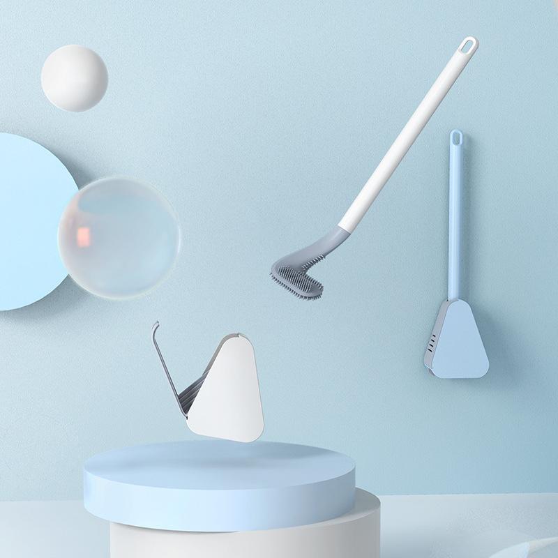 Toilet Brush Household No Dead Angle Long Handle Toilet Artifact Wall Mounted Ba