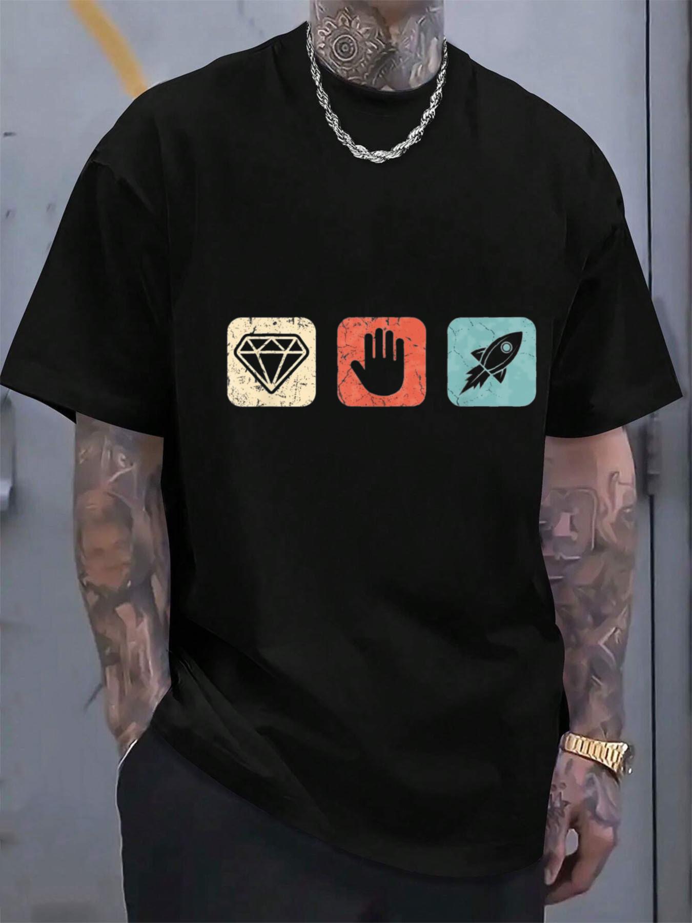 

Diamond Hands Crypto Stonk Stock Market T-Shirt M