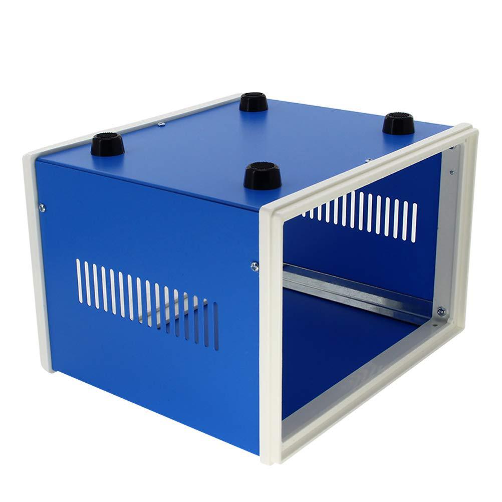 Blue Metal Housing For Devices 110X250X190Mm