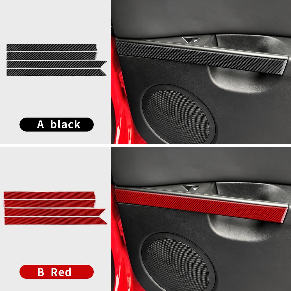 Real Soft Carbon Fiber Sticker For Seat Leon 2005 2006 2007 2008 2009 2010 2011 2012 Car Dashboard Speedometer Panel Accessories