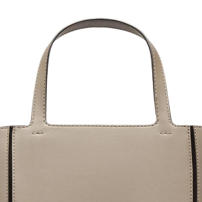 Michael Kors Jordi Letter Logo Color Block Design Leather Tote Bag Women Tote Bags Gray Brown 30F4T9JT6L-115