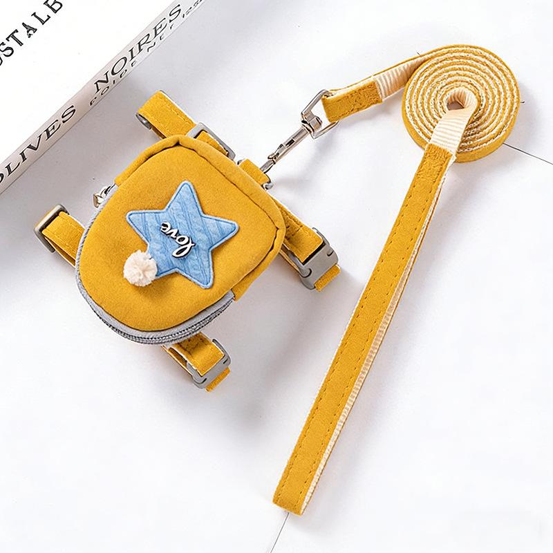Small Dog Harness Backpack Leash For Teddy Puppy Pet Supplies