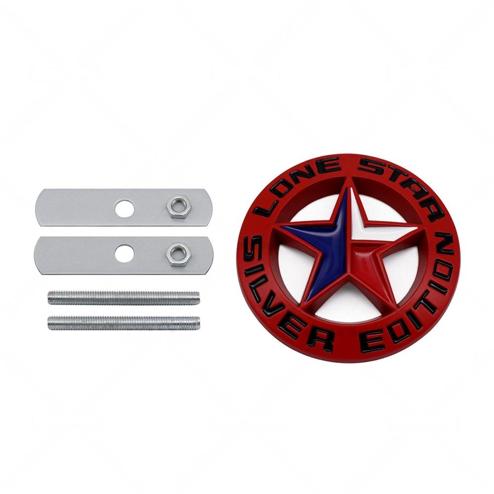 For Jeep Lone Star Texas Offroad Modified Accessories Car Logo Badge LoneStar EDITION Car Grille Air Intake Logo ALT1
