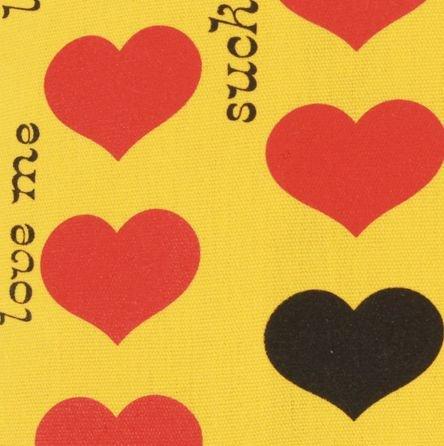 X JAPAN HIDE Official Merchandise LEMONeD Yellow Heart Cushion Cover