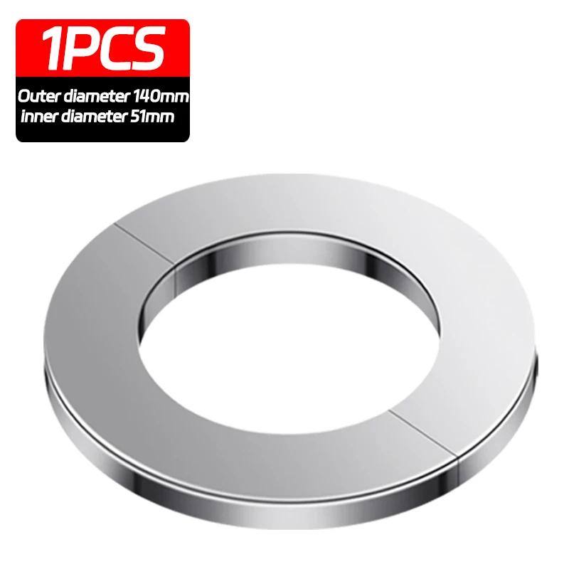 6/1PCS Self-Adhesive Stainless Steel Faucet Decorative Cover Shower Chrome Finish Water Pipe Wall Covers Bathroom Accessories