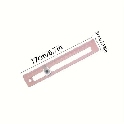 1pc 2-in-1 Compass and Ruler -Multifunctional Geometric Drawing Tool with Dual-Scale Ruler& Adjustable Compass for School,Office
