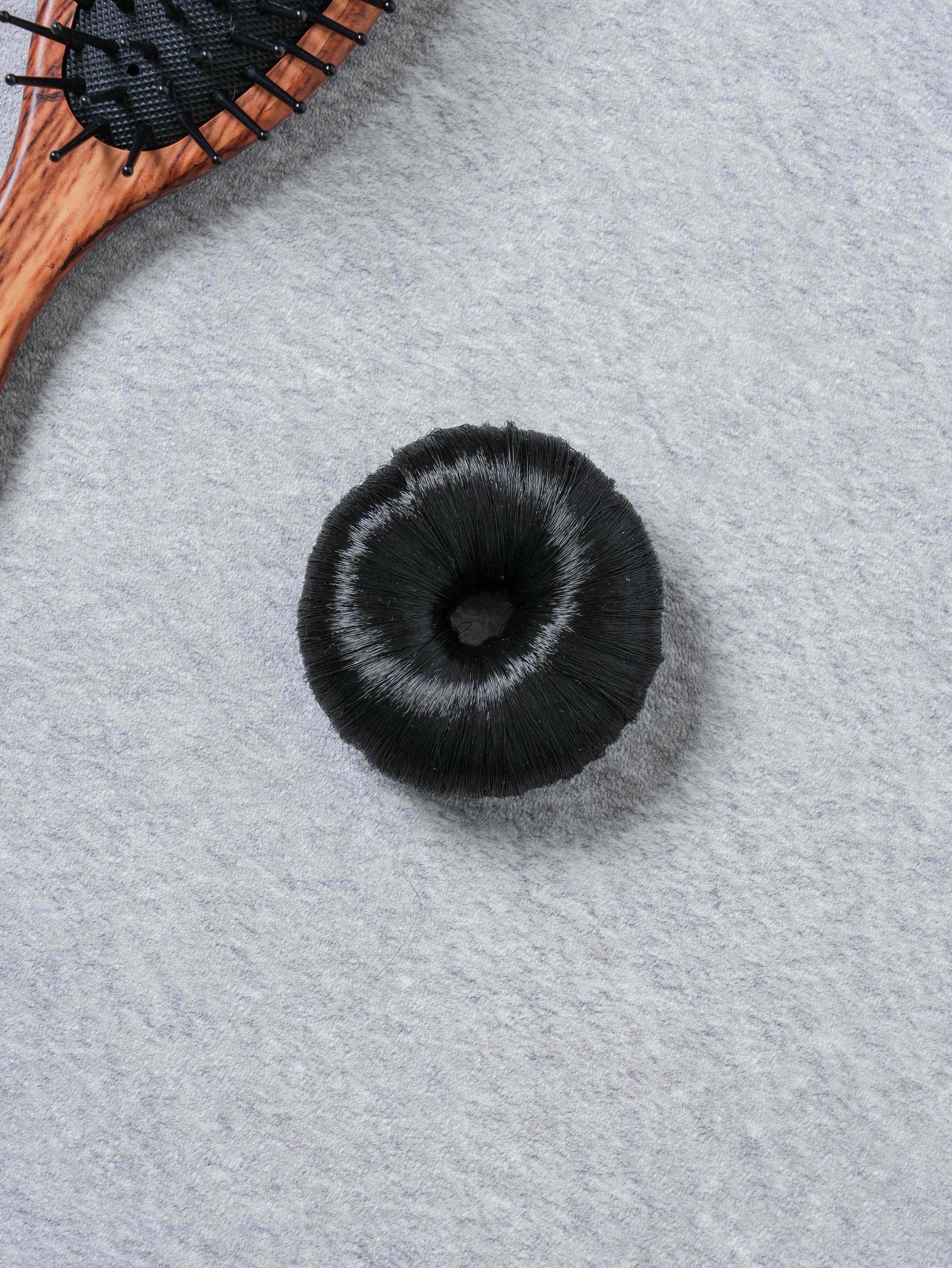 

Black Hair Donut Bun Maker Ring 1ea