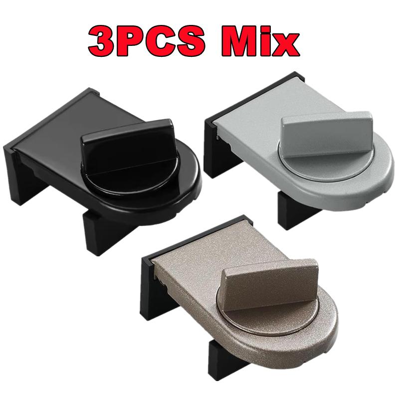 Nouveau 3/2/1PC Verrou de Sécurité pour Fenêtre et Porte Coulissante en Alliage Verrous de Porte de Sécurité Réglables Verrou de Protection Antivol Loquets de Sécurité pour la Maison