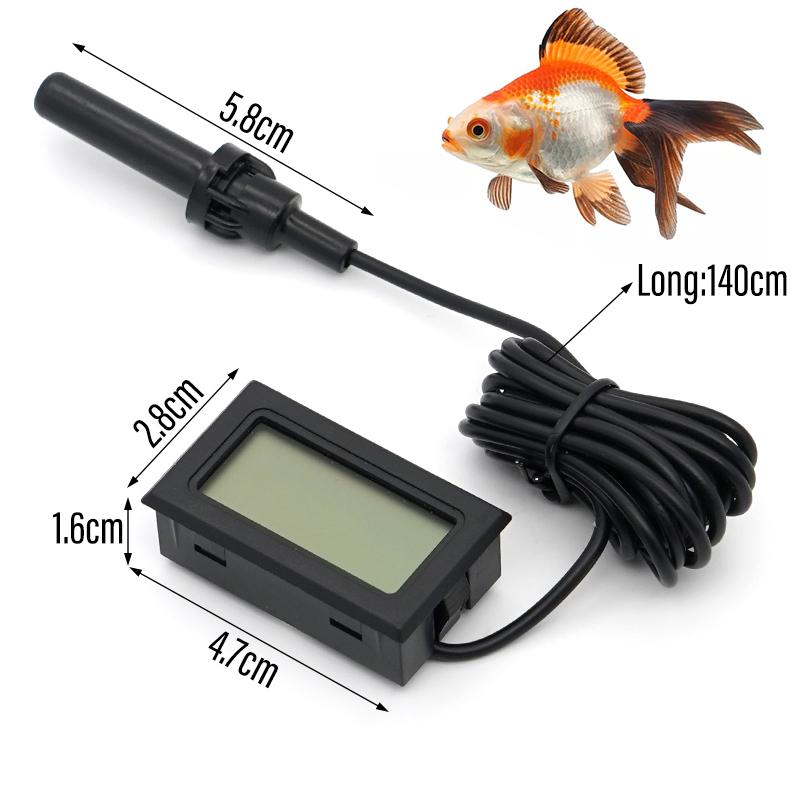 Mini Convenient Digital LCD Thermometer Sensor Hygrometer Gauge Refrigerator Aquarium Monitoring Display Humidity Detector