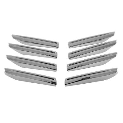 Car Racing Grid Grille Cover Trim Vent Grille Exterior Accessories For Toyota Land Cruiser 300 LC300   Parts (Silver)
