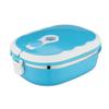 Universal Portable Heat Insulated Lunch Box for Students Home School Heat Insulated Stainless Steel Lunch Box | Breakfast Boxes (Blue)