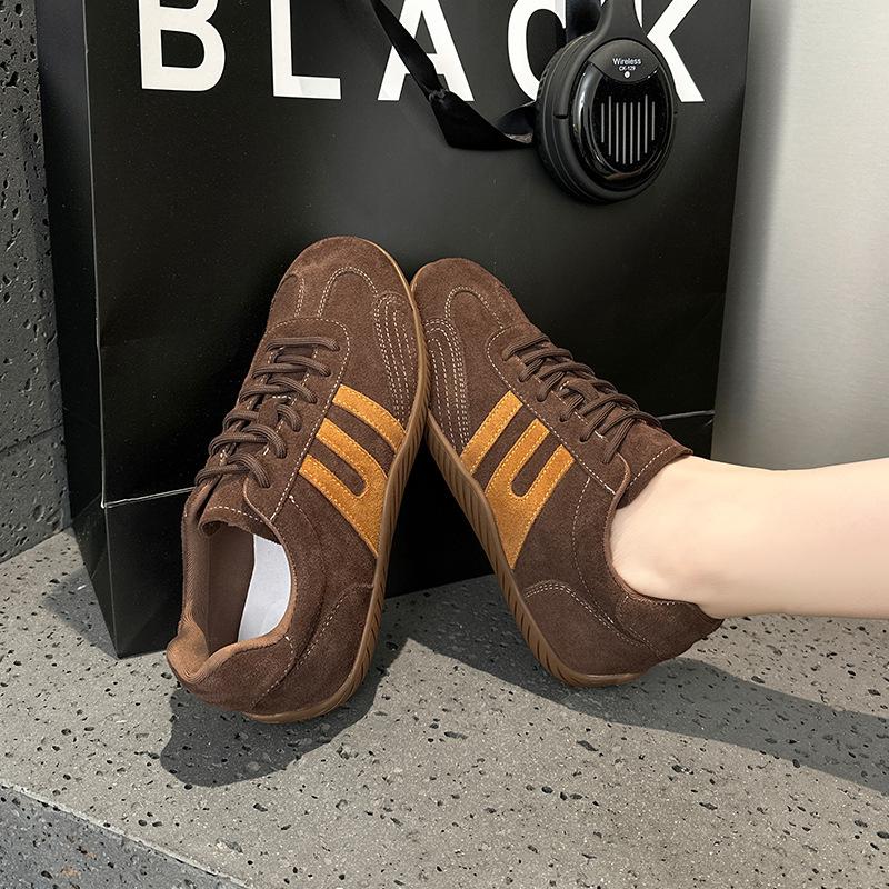Leather Shoes Women's Autumn Models, Lightweight Soft-soled Sports and Leisure Shoes, Breathable and Versatile, Retro and Thin