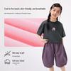 Girls' Antibacterial Cartoon Short Sleeve T-Shirt
