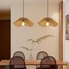 Bamboo Rattan Pendant Lamp - Asian Tea Room & Stairway Lighting 