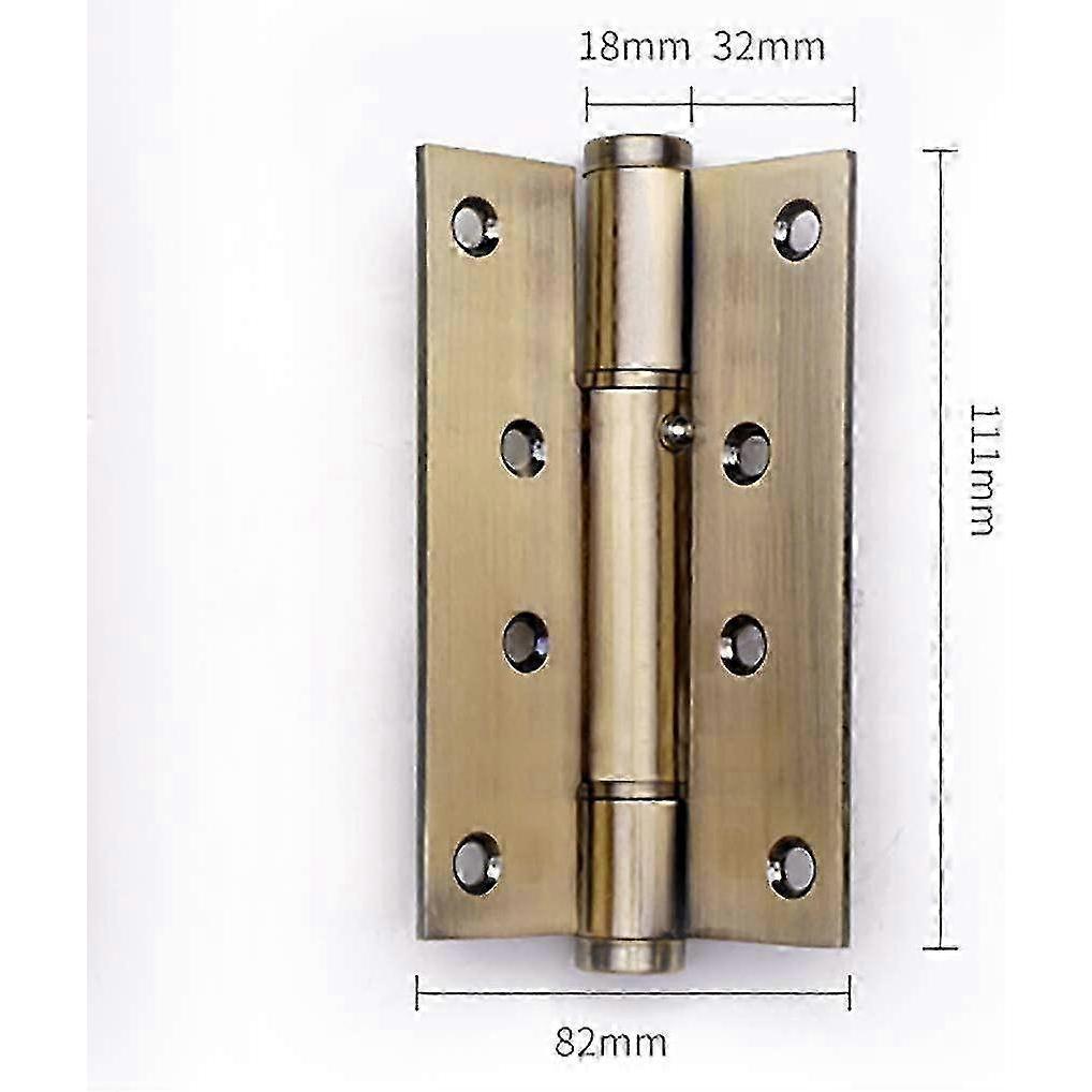 Hidden Soft Close Door Hinge & Door Closer, Slow Close Silent Positioning for Home, Indoor Garden, Hotel, Commercial Doors - Bronze Finish