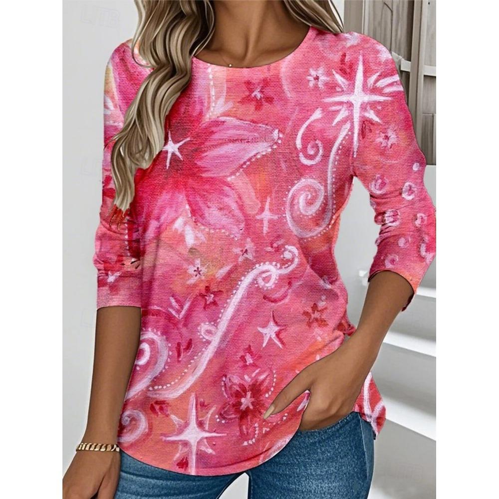 

Round neck long sleeved T-shirt casual top 140