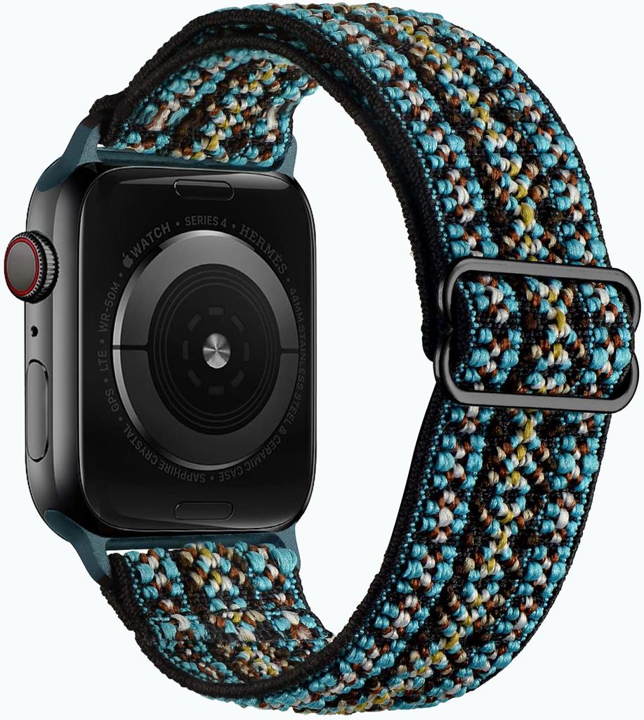 Scrunchie Strap for Apple watch ultra 2 band 49mm 44mm 40mm 45mm 41mm 46mm Elastic Nylon bracelet iWatch series 3 6 se 7 8 9 10