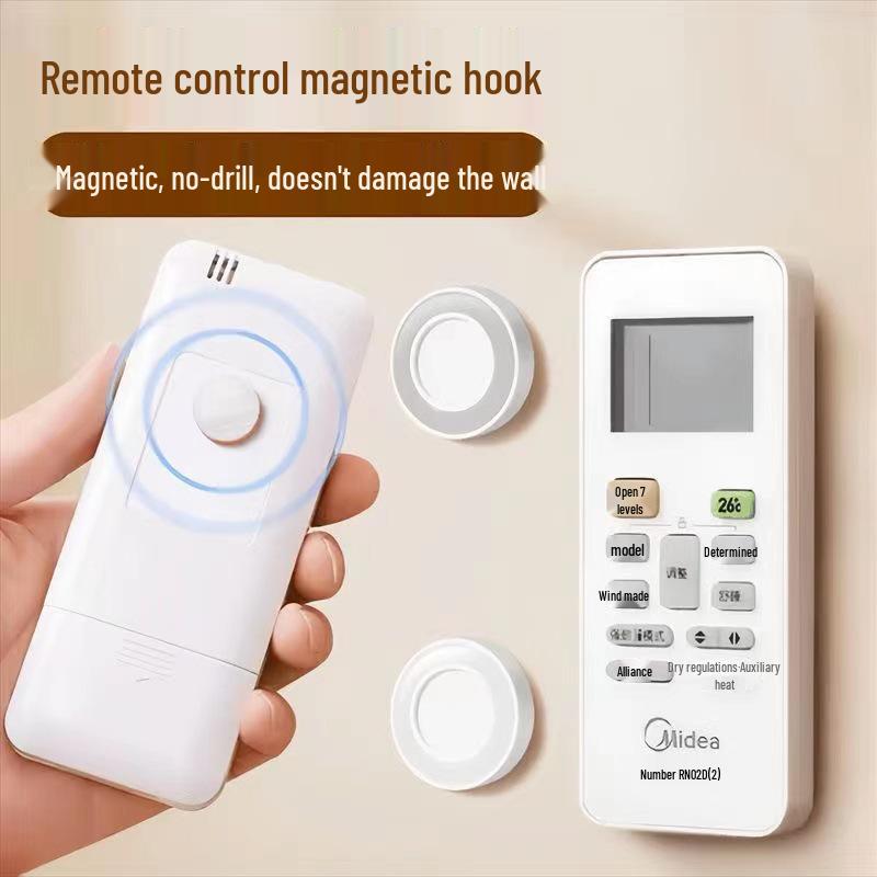 Magnetic Remote Control Wall-Mount Hook for Router & Power Strip