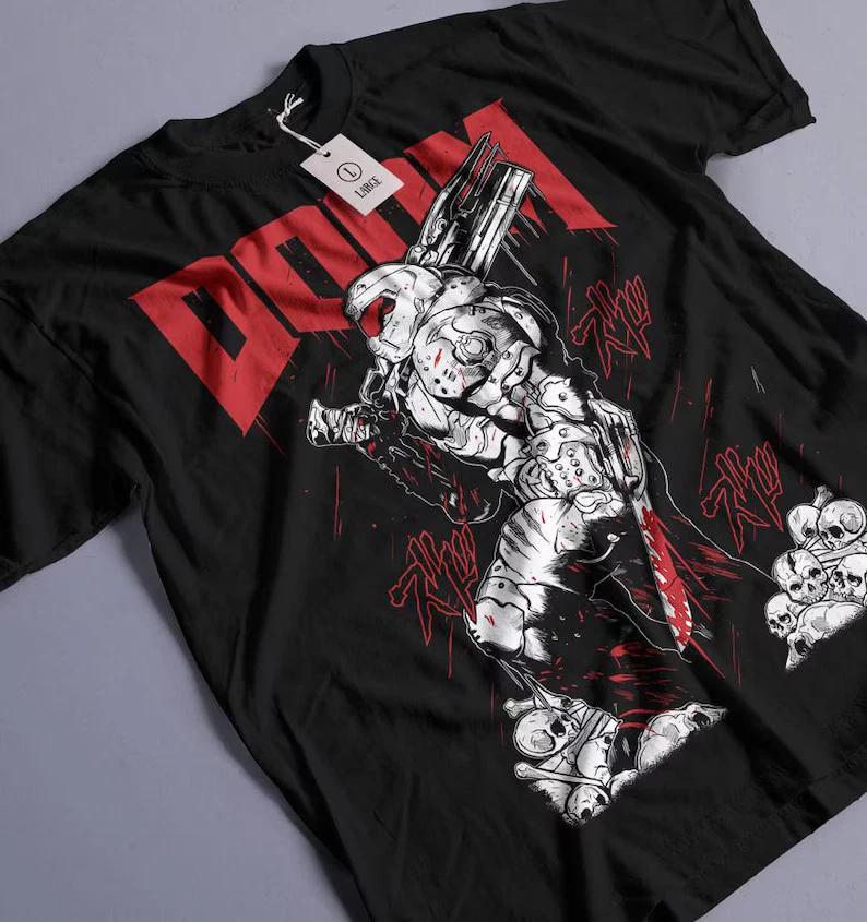Og D00m Slayer Tee Premium Anime Unisex Tshirt S