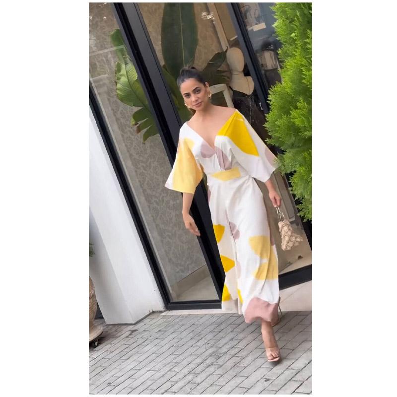 Mode V-ausschnitt Gedruckt Taille-schließen Kleid Frauen Frühling Elegante Schlanke Temperament High-taille Kleider Weibliche Pendler Kleidung