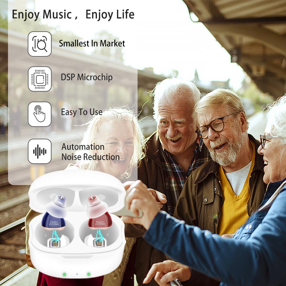 Hearing Aids High Quality 16 CHANNEL Hearing Aids Rechargeable for Deafness Elderly Hearing Aid with Noise Cancelling Audifonos