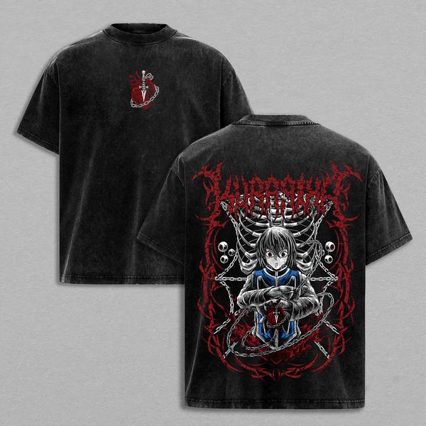 Hunter X Hunter Shizuku Printed Tee Men Women Washed Cotton T-shirts Manga Vintage T Shirt Harajuku Male Short Sleeve Tshirt