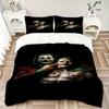 3Pcs Joker'S Dark Affection Bedding Set Soft Fabric Duvet Cover Pillowcases Home Christmas Xmas Halloween Gift 1 Duvet Cover 2 Pillowcase L1214