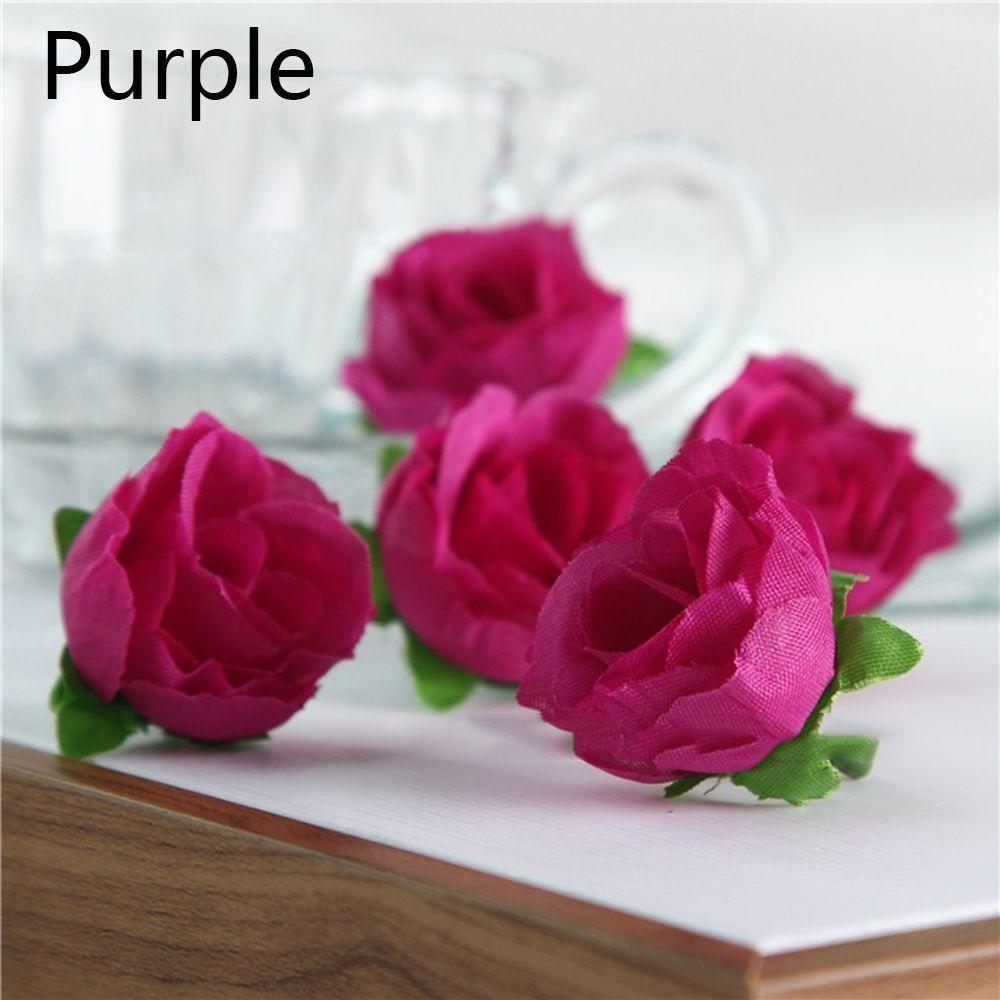 Oranament Floral Mother's Day Gifts Fake Bouquet Wedding Decoration Artificial Rose Flower Heads
