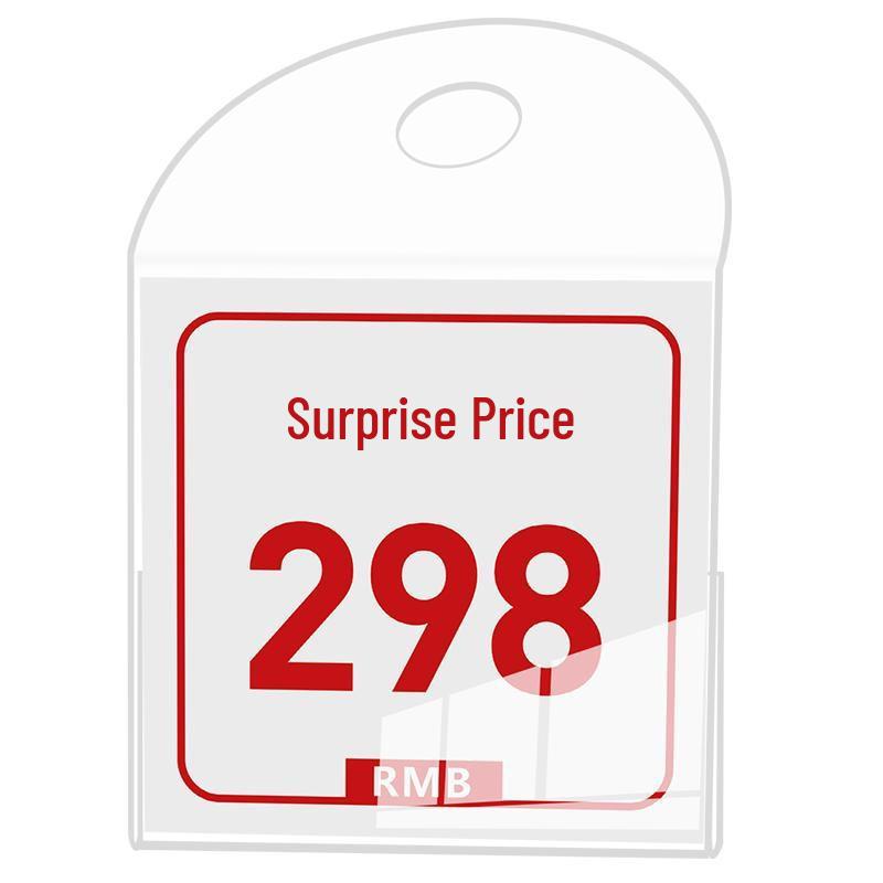 Promotional Clothing Store Hang Tag: Price, Discount, Recommended Label for Shelf Display