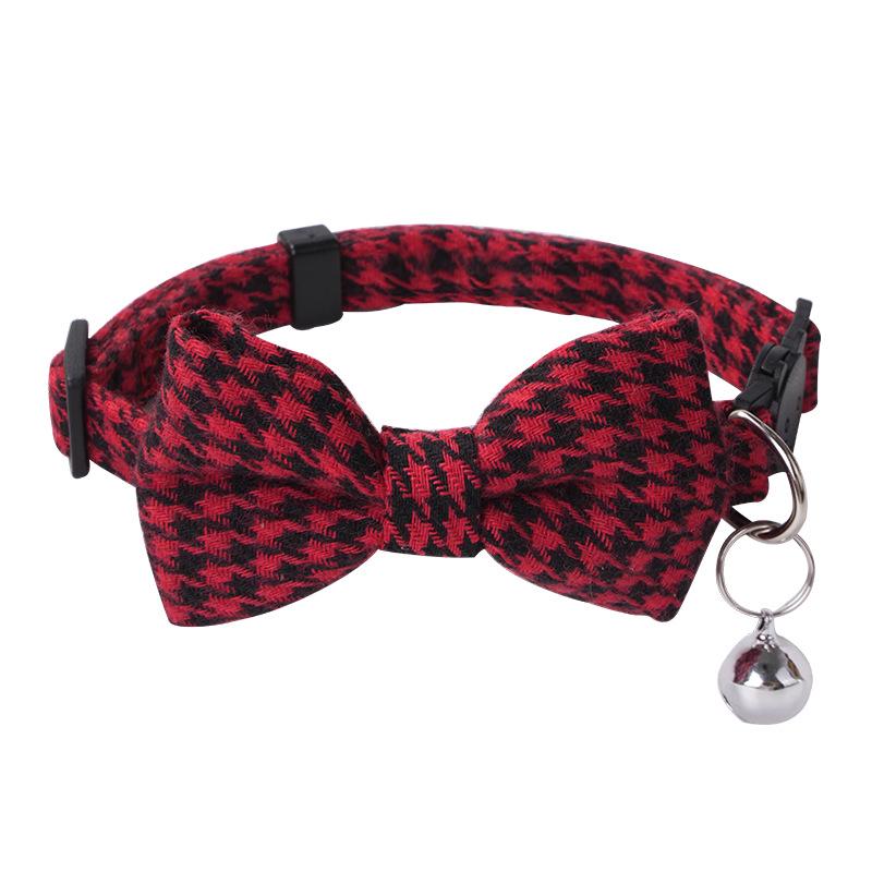Pet Safety Bowknot Collar with Bell and Anti-Choke Buckle for Cats and Puppies