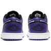 Air Jordan 1 Low Court Viola Uomo Scarpe da ginnastica Bianche Nere 553558-500