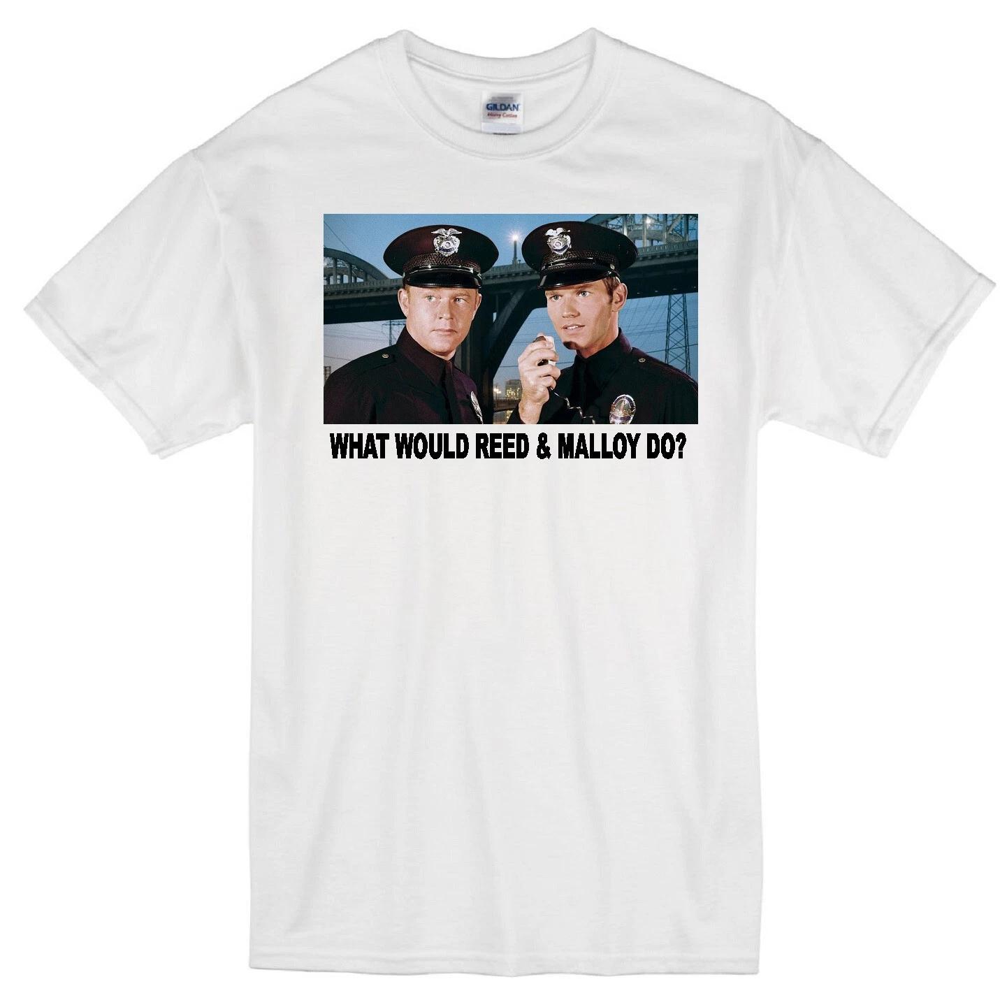 

REED & MALLOY WWD ADAM-12 POLICE MARTIN MILNER KENT McCORD COP TV WHITE T-shirt 3XL