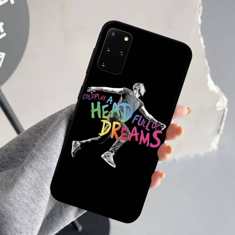 

Moon Music Coldplay Band Phone Case For Samsung S 24 fe 25 Ultra plus 20 lite 21 30 22 23 24 22 Ultra 5G Fundas Samsung S21 fe