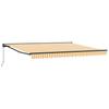 Retractable Awning Frame Yellow and White 400 X 300 Cm
