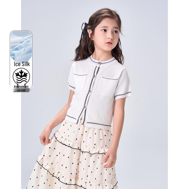 Montagut Girls  Summer Short-Sleeve Knit Top 110