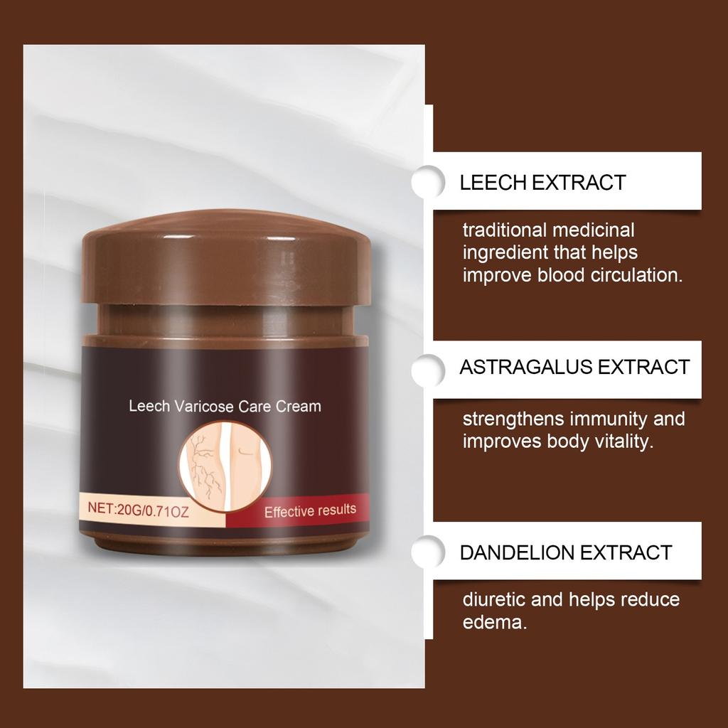 Leech Varicose Care Cream;Varicose Vein Cream For Legs;Varicose Veins MiracleCream