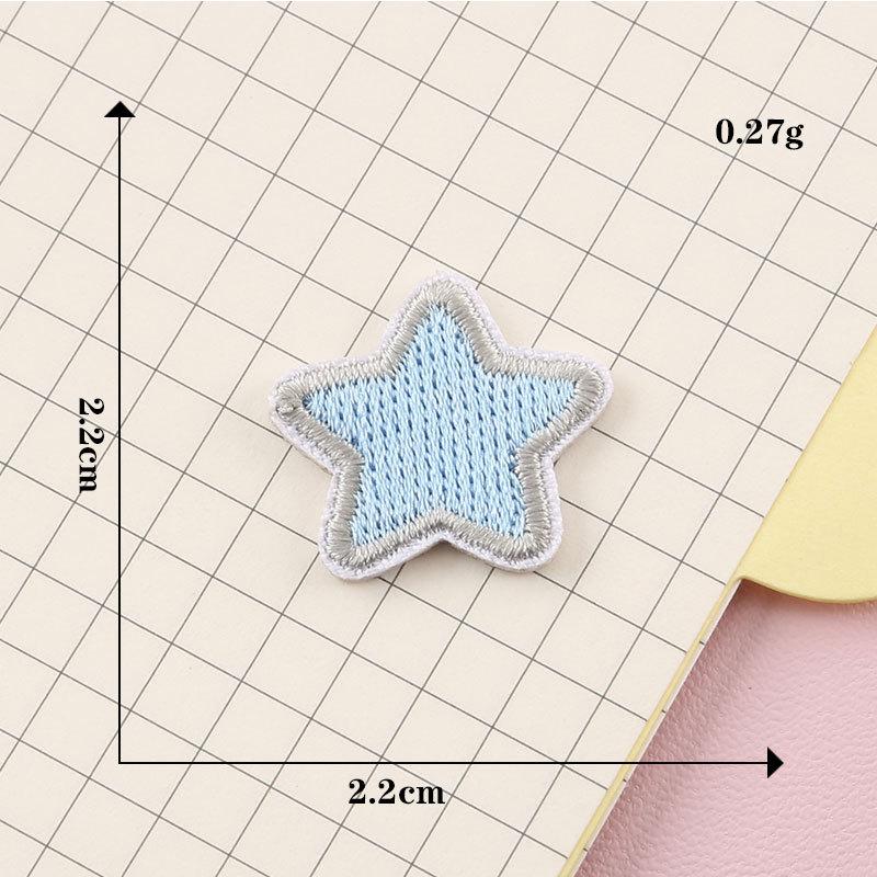 Sticketikett Pentagramm Bogen selbstklebender Patch Aufkleber Kleidungszubehör Abzeichen selbstklebender Stickstoffaufkleber