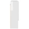 Mirror Cabinet High Gloss White 80 X 17 X 55 Cm Particleboard