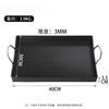 Chapa Teppanyaki Quadrada de Ferro Fundido Wutuo 40cm