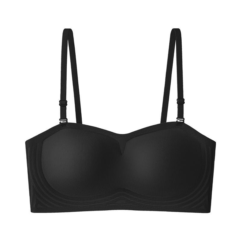 Strapless Seamless Bra for Women Breathable Ice Silk Beautiful Back Bra Anti-slip Gathering Bra Strapless Underwear Push Up Bra