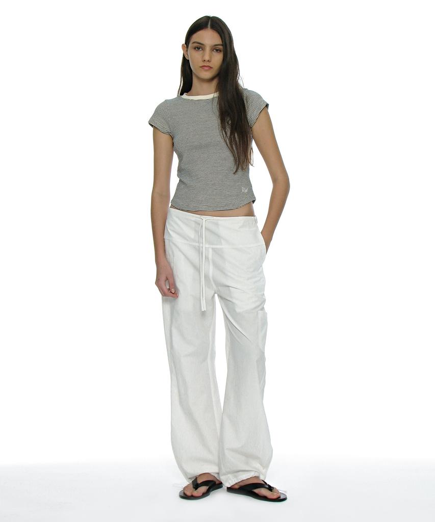 PARTIMENTO WOMEN Rounded Drawstring Pants_8 Colors