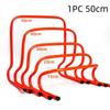 Bright Orange Agility Training Hurdles Durable PVC Non-Slip Feet for Soccer Football Field Speed Practice