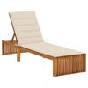 Day and Night - Day and Night Lounger with Solid Acacia Wood Cushion