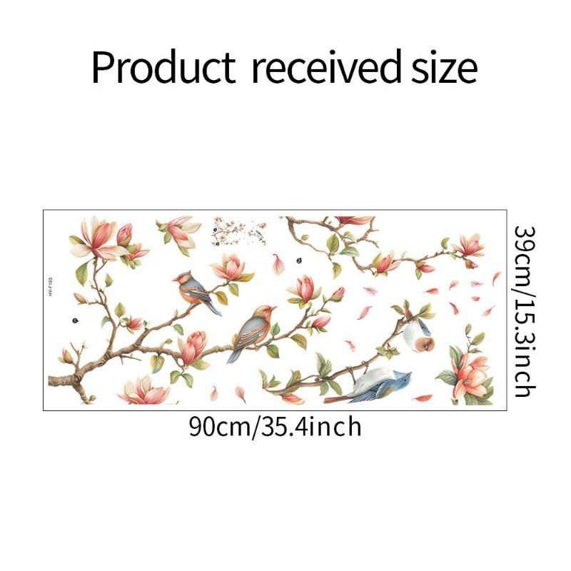 Dwustronna kolorowa naklejka ścienna z motylem i kwiatami, elektrostatyczna pasta do szyb okiennych, widoczna dekoracyjna naklejka ścienna