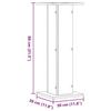 VidaXL Plant Stands 2 Pcs Concrete Grey Engineered Wood, Flower Stand, Pot Stand, Plant Stand 3307867